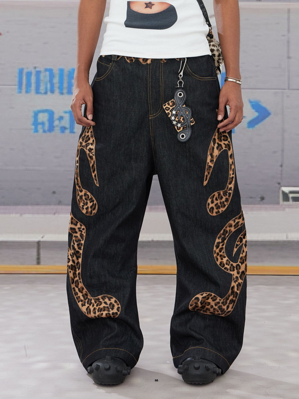 Leopard Coil Denim