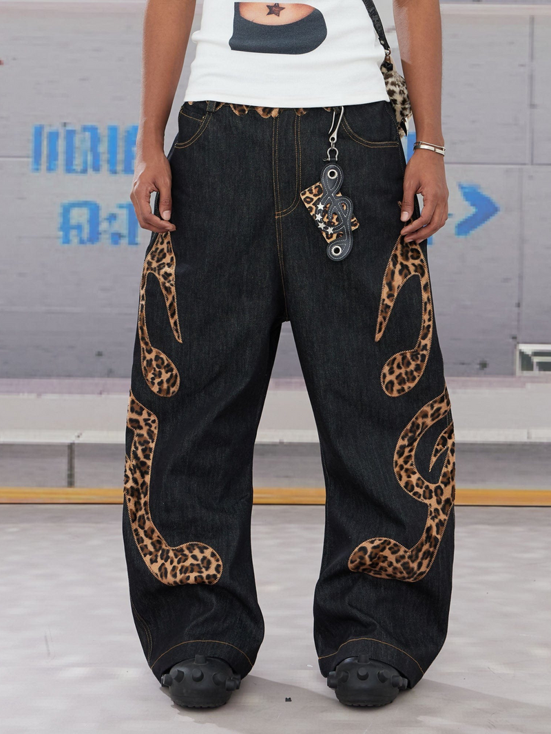 Leopard Coil Denim