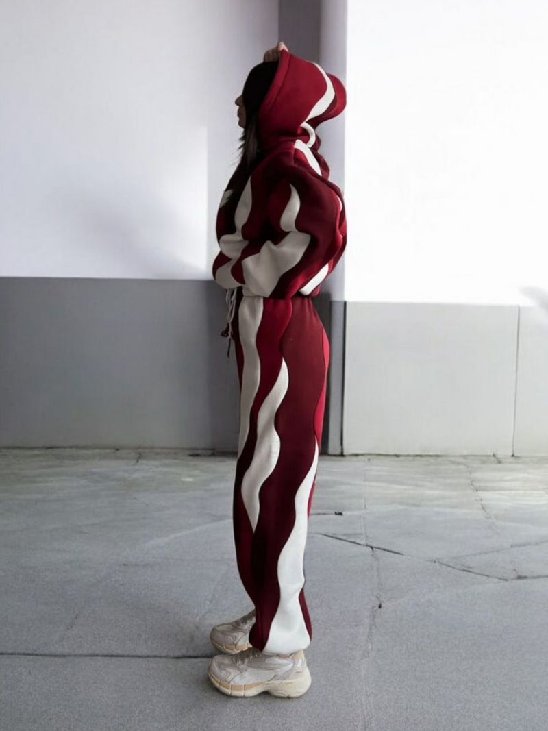 Crimson Wave Co-ord Set