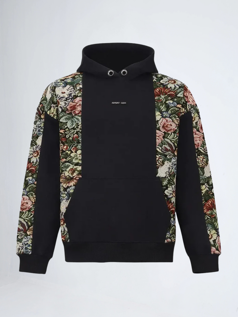 Floral Jacquard Hoodie