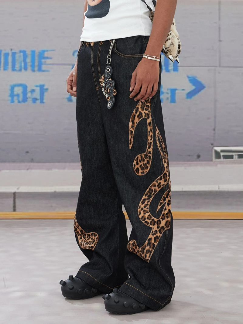 Leopard Coil Denim
