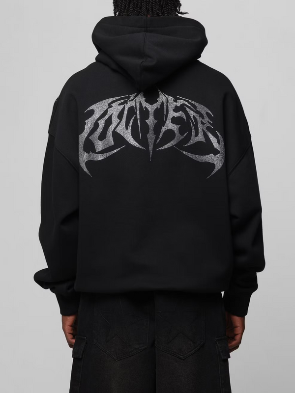 Silver Rhinestone Hoodie