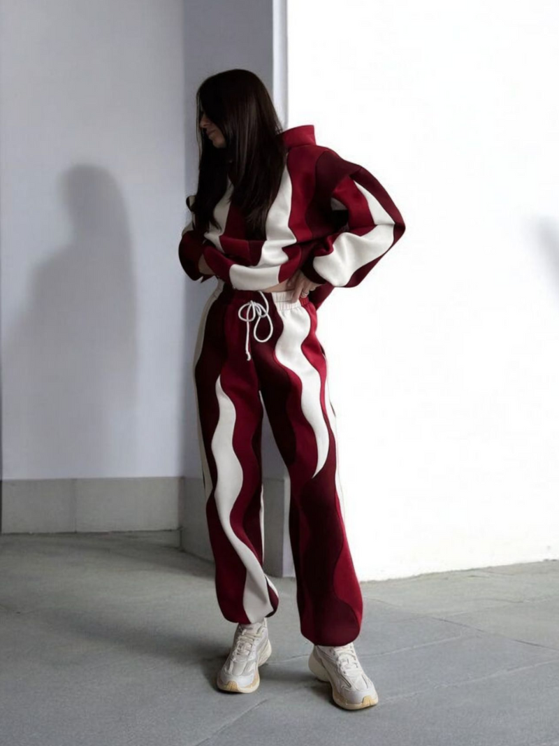 Crimson Wave Co-ord Set