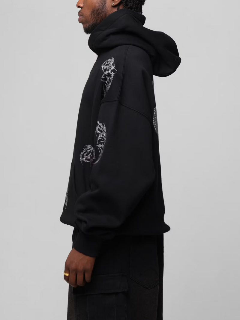 Silver Rhinestone Hoodie