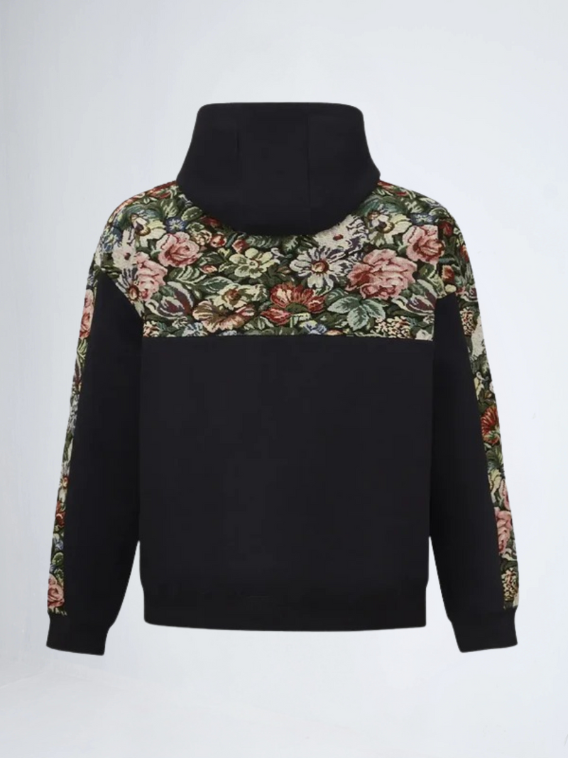 Floral Jacquard Hoodie