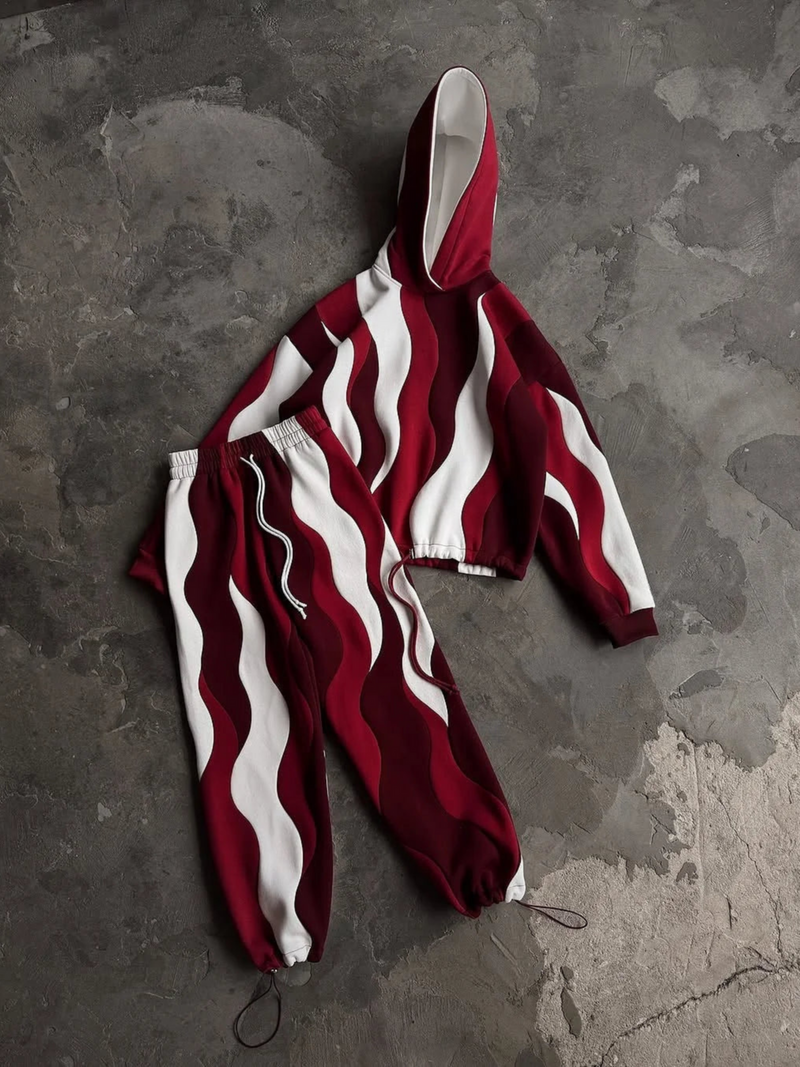 Crimson Wave Co-ord Set