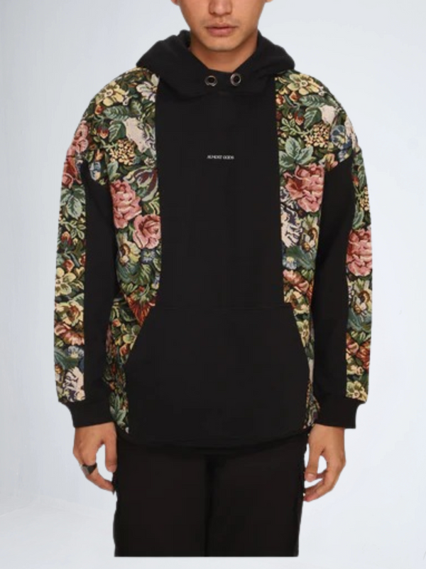 Floral Jacquard Hoodie