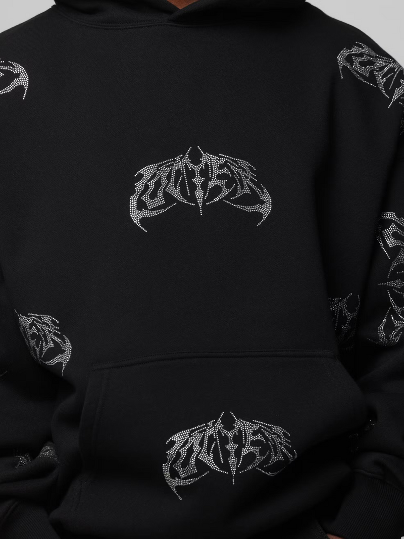 Silver Rhinestone Hoodie